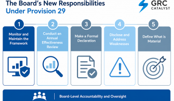 A chart showing the requirements of Provision 29 of the UK Corporate Governance Code